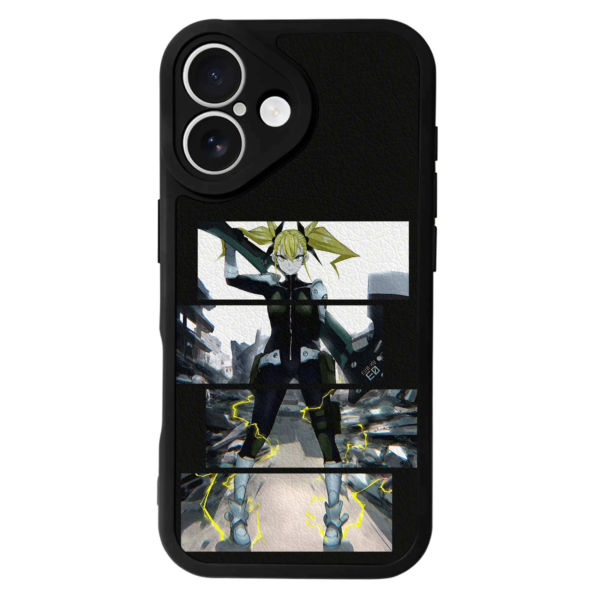 怪獣8号 グッズ,四ノ宮キコル - IPhone 16シリーズ対応 ・ シリコンスマホケース ・ レザー調 ・ 高精度フィット ・ 耐衝撃 ・ ワイヤレス充電対応 ・ 精密カット